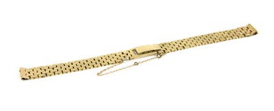 Lot 61 - A 9ct gold bracelet watch strap