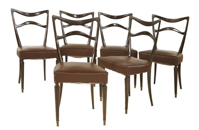Lot 449 - A set of six Italian dining chairs