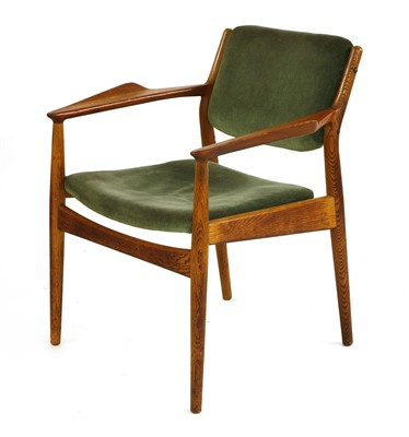 Lot 450 - A Danish oak armchair