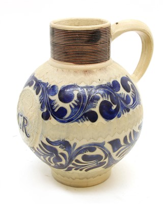 Lot 395A - A German Westerwald stoneware jug