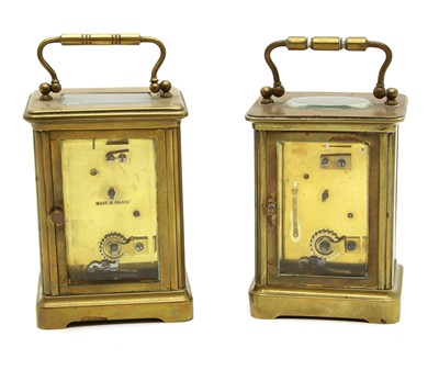 Lot 427 - A brass cased carriage clock