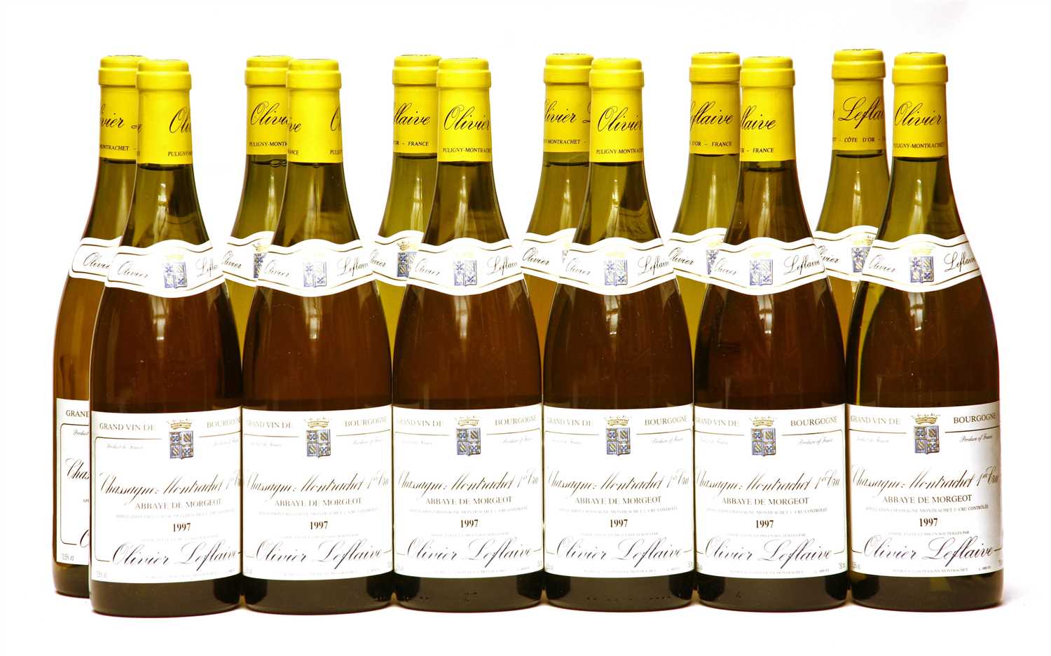 Lot 6 - Olivier Leflaive, Chassagne-Montrachet 1er Cru, 1997, twelve bottles (boxed)