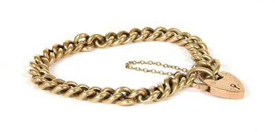 Lot 40 - A hollow curb chain bracelet