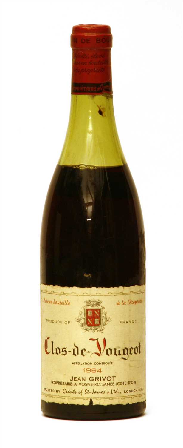 Lot 129 - Clos-de-Vougeot, Jean Grivot, 1964, one bottle