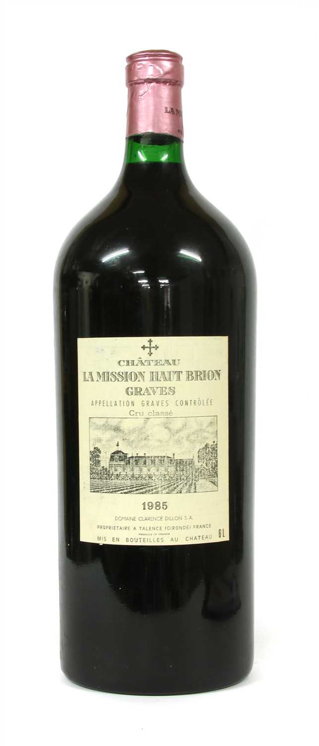 Lot 180 - Chateau La Mission Haut-Brion, Cru Classé des Graves, 1985, one six litre bottle (owc)