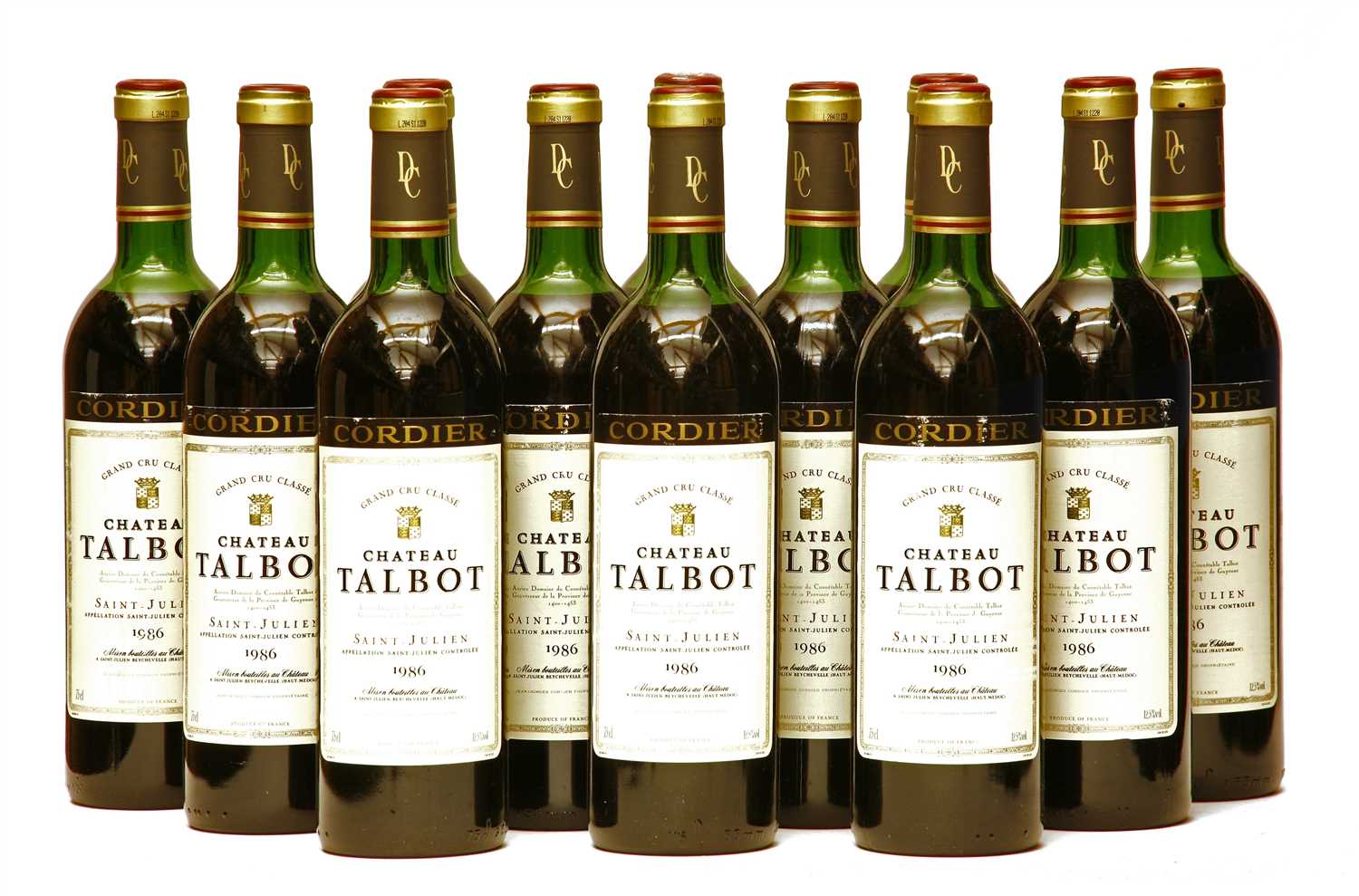 Lot 256 - Chateau Talbot, Saint-Julien, 4th growth, 1986, twelve bottles (boxed)