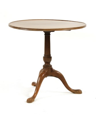 Lot 584 - A George III mahogany tripod table