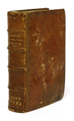 Lot 226 - Early Printing- Aldine Press- Cicero, Marcus Tullius: Le Epistole famigliari di Cicerone.
