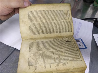 Lot 208 - BIBLE: 1542, Latin Vulgate Bible: Biblia Sacra.