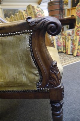 Lot 220 - A Regency mahogany tub-form library chair