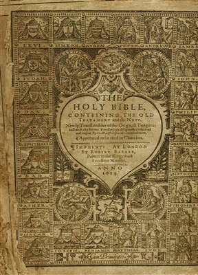 Lot 69 - BIBLES: 1- The Holy Bible, Conteining the Old Testament, and the New..