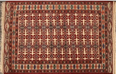 Lot 568 - A hand knotted Bokhara rug