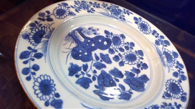 Lot 214 - Two late 18th century Chinese export plates for the American market