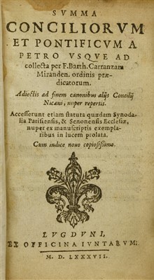 Lot 250 - Early Printing- 1- [Wild, Johann]: Everendi Patris D. Ioannis Feri, In Totam Genesim…