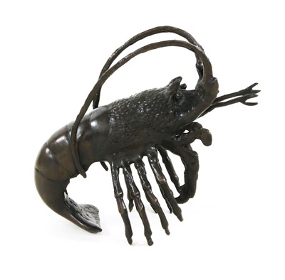 Lot 538A - A lobster cast seated on its stand