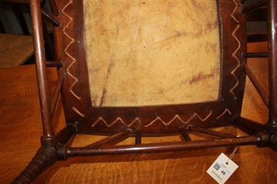 Lot 48 - A Thebes mahogany stool