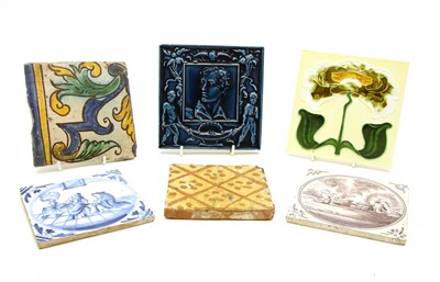 Lot 322 - A quantity of 17th century and later tiles