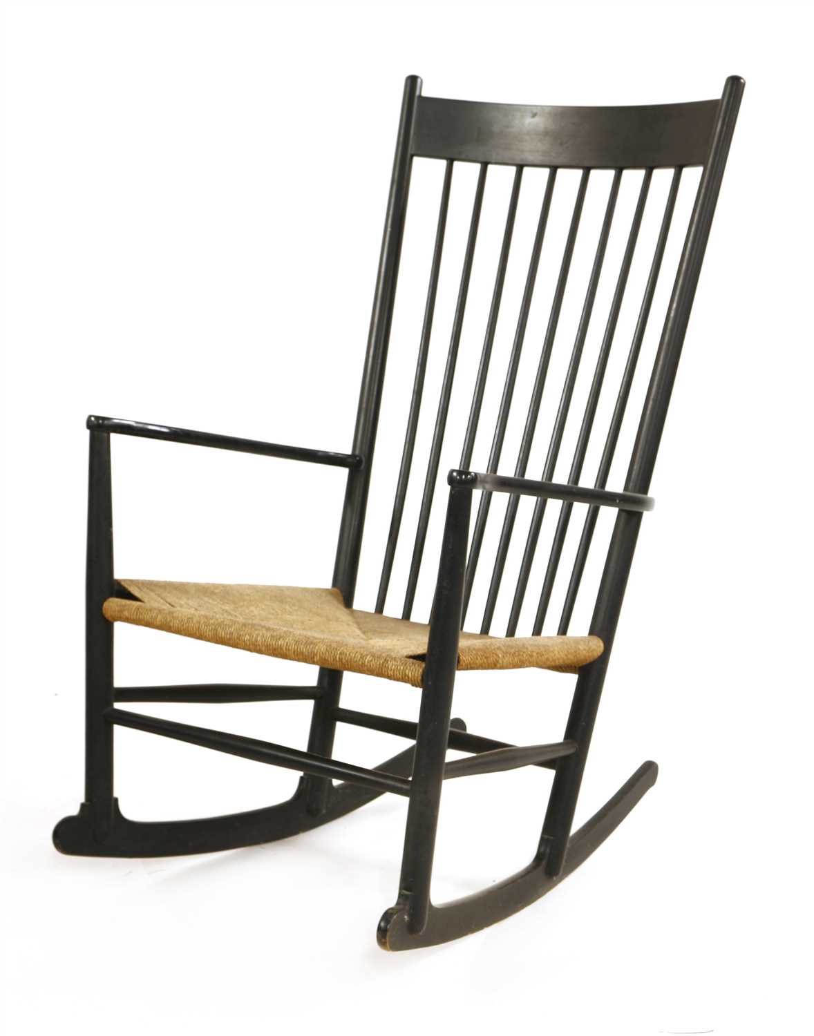 Lot 451 - A Danish J16 rocking chair