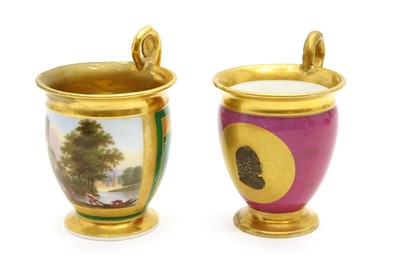 Lot 180 - A 19th Century porcelain cup