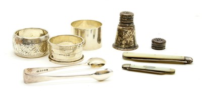 Lot 109 - Silver items