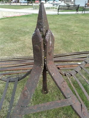 Lot 37 - A Regency wrought iron gazebo
