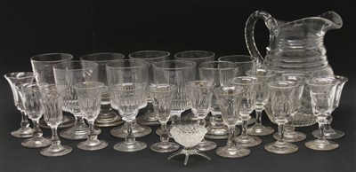Lot 297 - A collection of 19th century and later drinking glasses