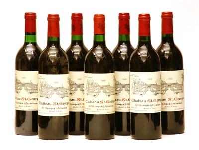 Lot 346 - Château St. Georges, St. Georges-Saint-Émilion, 1985, 1 bottle, 1989 1 bottle and 1993, 5 bottles