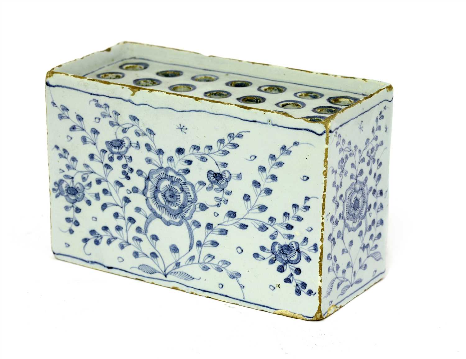 Lot 336 - A delft flower brick