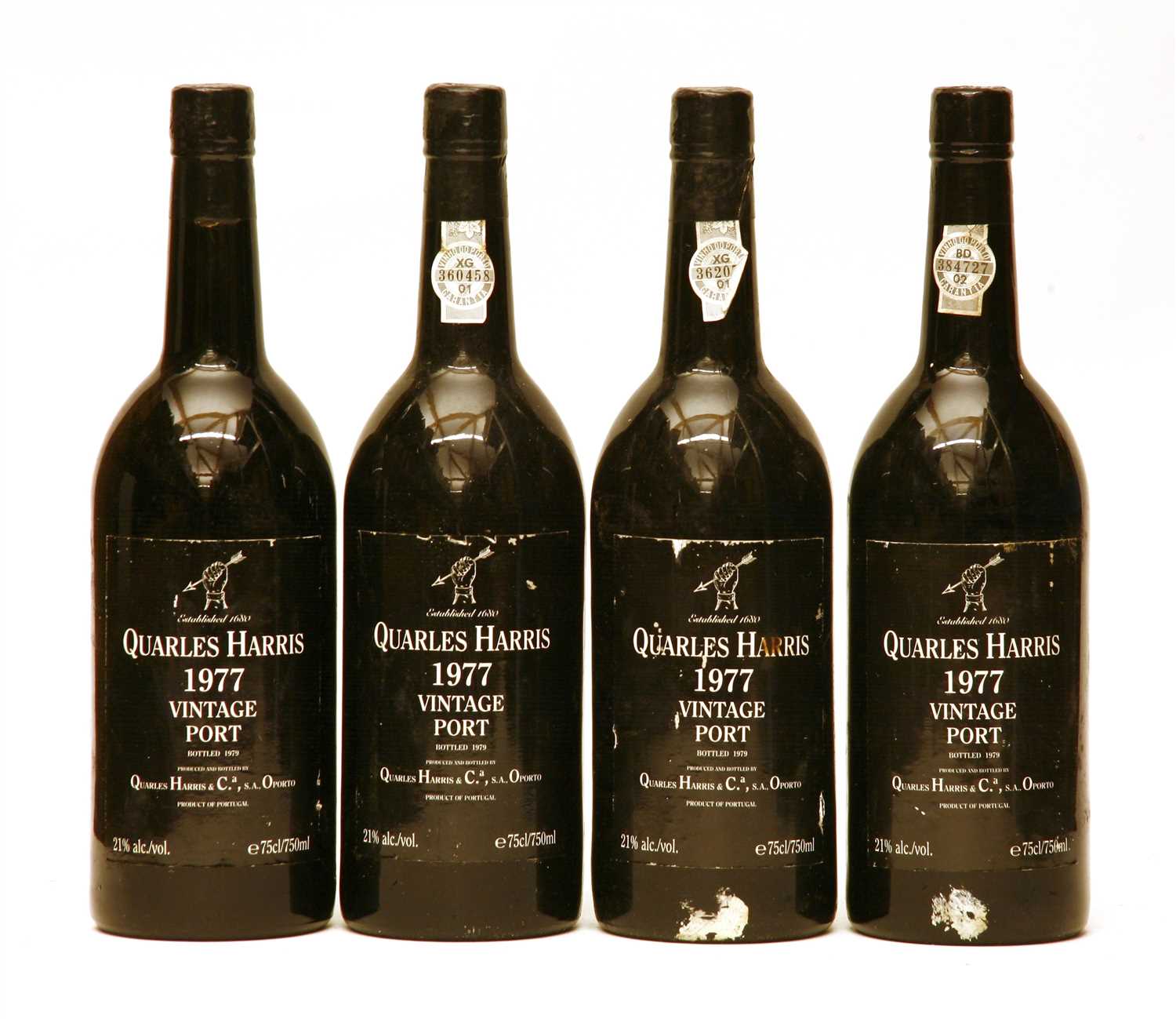 Lot 43 - Quarles Harris, 1977, four bottles