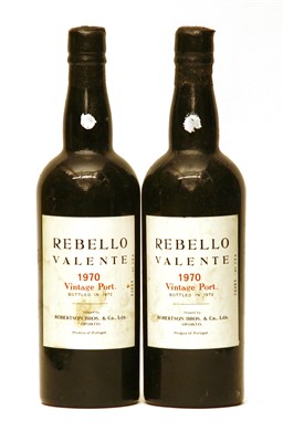 Lot 87 - Rebello Valente, Vintage Port, 1970, two bottles