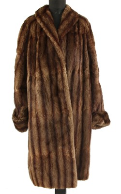 Lot 258 - A squirrel fur ¾ length coat