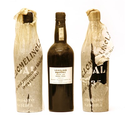 Lot 52 - Lomelino Madeira, Boal 1935, three bottles