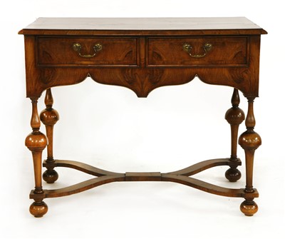 Lot 826 - A William and Mary-style walnut side table