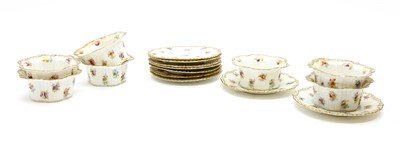 Lot 206 - A quantity of Dresden dishes and saucers