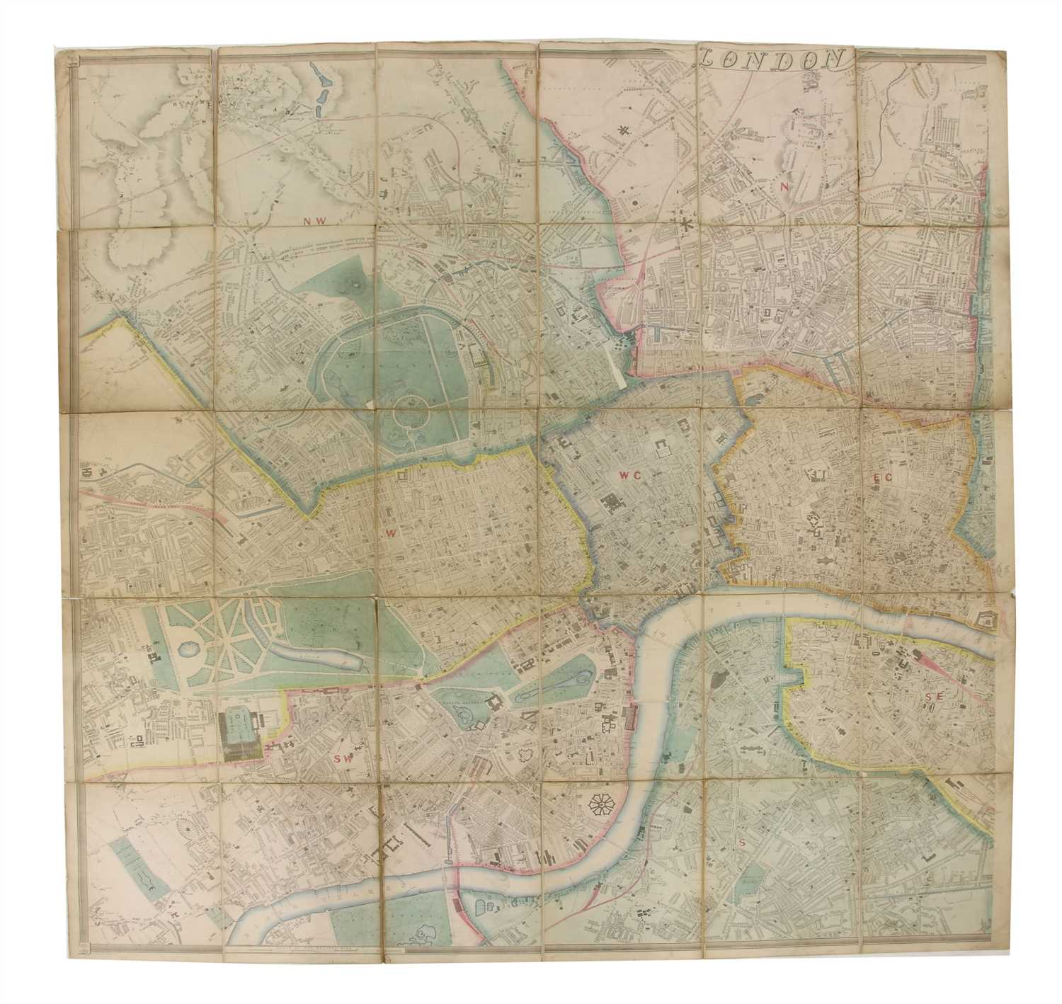 Lot 114 - A LARGE LONDON MAP