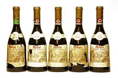 Lot 109 - Melini, Chianti Classico, 1974, five bottles
