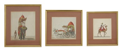 Lot 587 - A collection of Indian gouaches