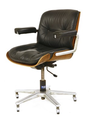 Lot 354 - An Eames-style revolving desk chair
