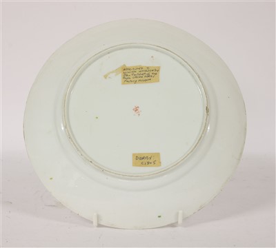 Lot 222 - An 18th Century Derby porcelain plate