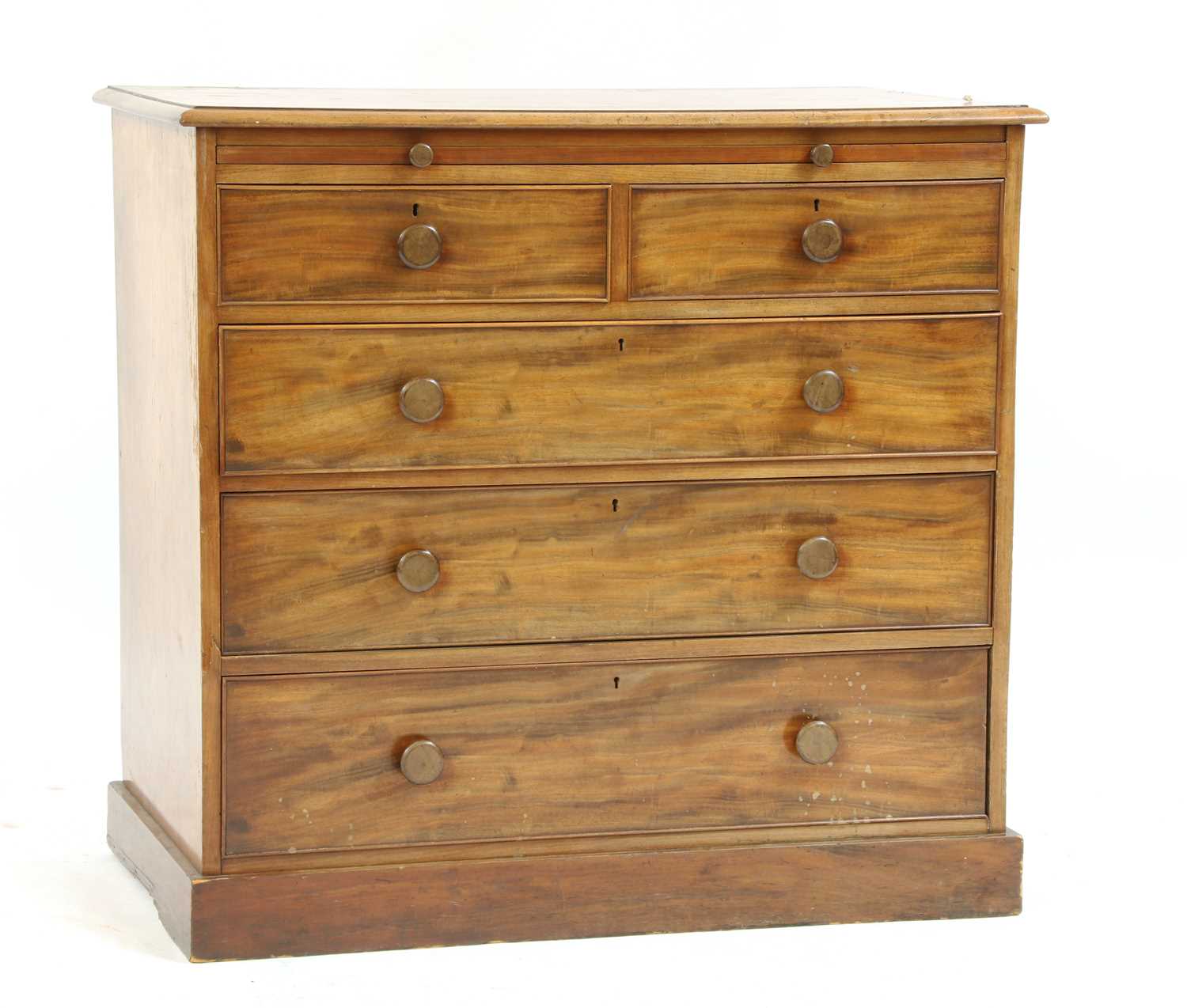 Lot 320 - A mahogany chest of drawers