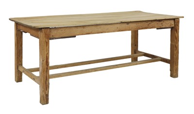 Lot 466 - A Victorian pine farmhouse table