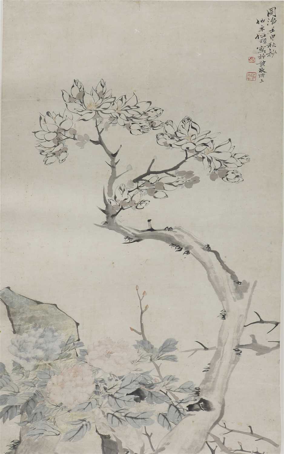 Lot 150 - A Chinese hanging scroll
