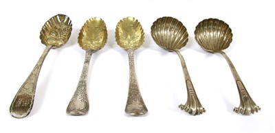 Lot 64 - A George III silver berry spoon