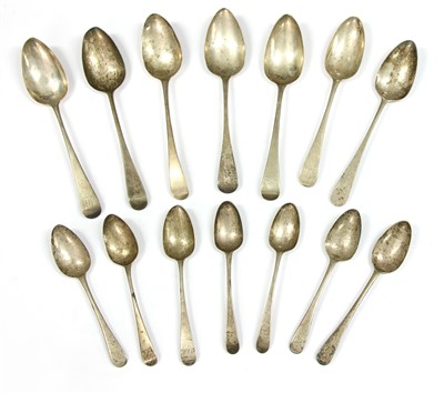 Lot 72 - A large collection of Georgian and later silver flatware