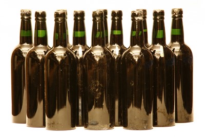 Lot 74 - Croft, 1963, twelve bottles (date on corks, labels lacking, some capsules lacking)