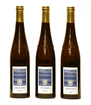 Lot 4 - Wittmann, Riesling GG, 2013, one bottle each Aulerde, Morstein and Kirchspiel, three bottles total