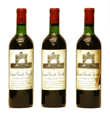 Lot 210 - Grand Vin de Leoville du Marquis de Las Cases, Saint-Julien, 2nd growth, 1967, three bottles