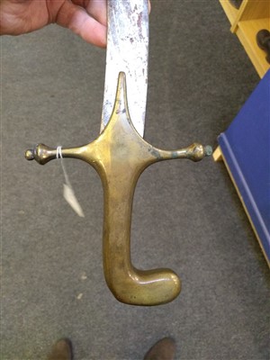 Lot 165 - A late 19th century Middle Eastern sabre