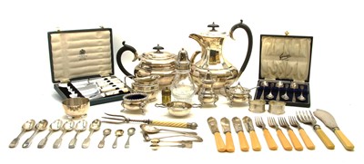 Lot 91A - A collection of silver items