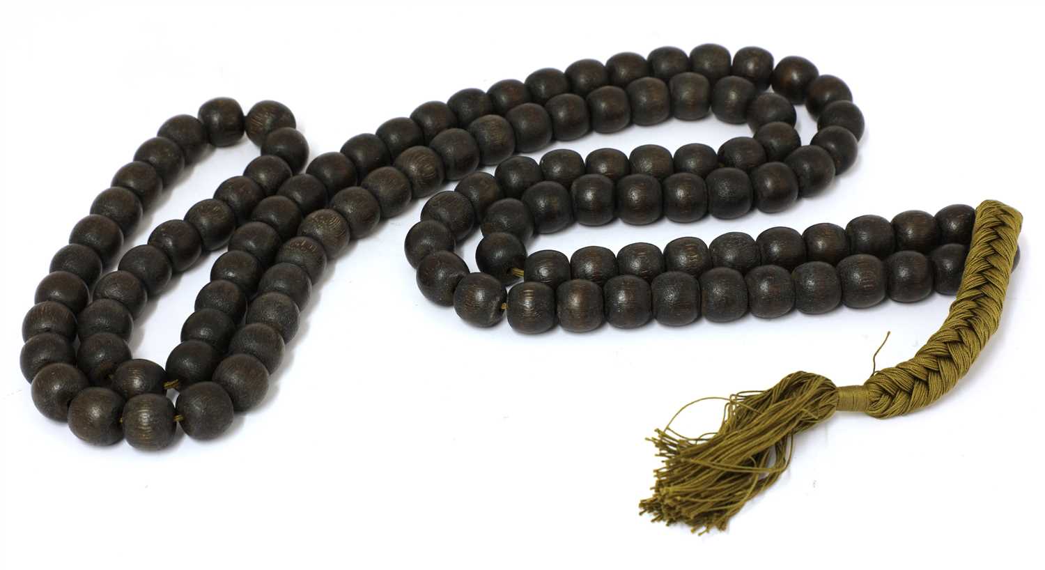 Lot 167 - A string of Chinese wooden beads